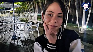 Delightful teen beauty memorable blowjob video