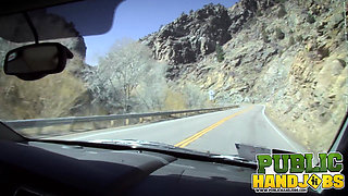 Handjobs Vickie Valencort in Car