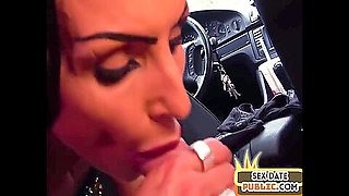 Drilled In Pov In Car By Big White Dick