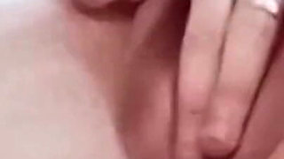 Homemade Striptease with Undressing and Masturbation of a Tight Pink Pussy