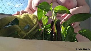 Stepmom Records Video For Stepson's Friend Teaching Gardening - Part 02