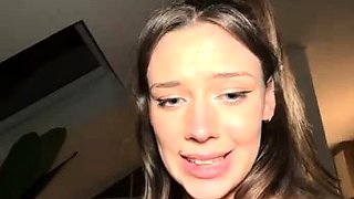 Amateur blowjob with monster cumshot