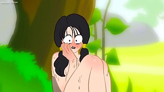 Hot Hentai Hide-and-Seek Fuck Fest - Dragon Ball Babes Videl, Bulma & Android 18 Get Naughty! (Anime Porn 2D)