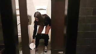 Caught in the Men's Room and Fucked in the Mouth