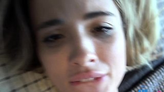 Solo masturbation of a beautiful amateur blonde