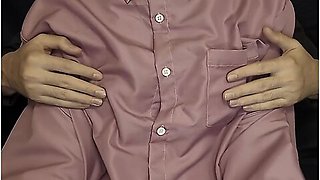 A Guy Crushes My Breasts And Nipples Through A Shirt // Tits Massage