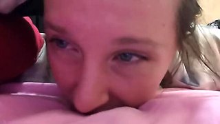 Petite Brunette Gets Pounded Hard – Deep Creampie in Her Tight Pussy