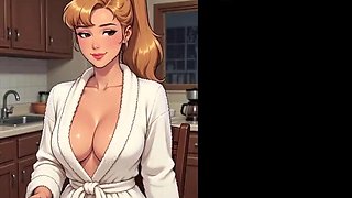 StepmomArt Delivers Slippery Hentai JOI Instructions to Big-Titted Big-Butt Stepmom