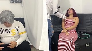 Redhead Teen Doctor Fucks 18 Year Old Latina Stepdaughter While Stepdad Watches