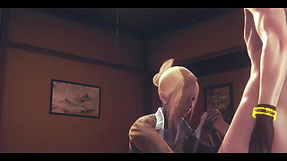 Shingeki No Kyojin Hentai - Annie Leonhart Handjob and Blowjob - Japanese Asian Manga Anime Game Porn