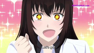 Bathroom Fun with My Girlfriend’s Hairy Stepsister(Anime Hentai)