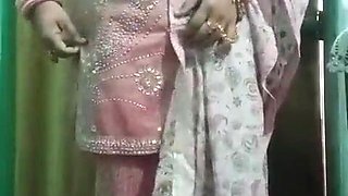 Indian Bummer Crossdresser Bottom real homemade fuckfest in pinkish salwar kurta with strenuous jwellery just like a housewife