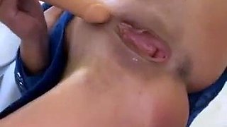 MILF blonde live toys webcam show in shower