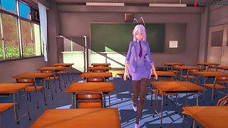 Teacher Rossweisse sends me to detention to give me a blowjob - DXD NTR Madness Series