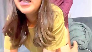 Thai Cutie with Braces: Loud Moans and a Creampie