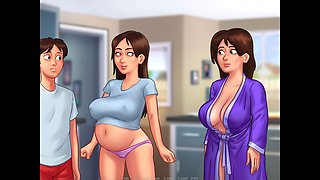 Pregnant animated, summertime saga masturbate, pregnant anime