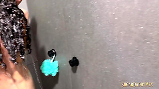 Surprise Shower Fuck: She Begs for My Cock Against Tiles