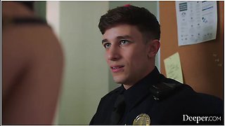 Ultimate Baddie Lulu Dominates Young Rookie Cop With Lulu Chu, Parker Ambrose And Lulu Jung