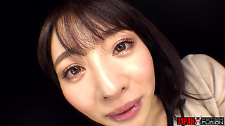 Dirty POV: Mai Imai Simulates a Cum in Mouth and Swallows It