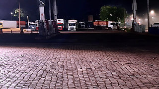 Truck Driver Fucked My Wife’s Ass in His Truck While I Waited Outside