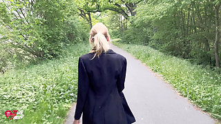 Blonde Slut! a Quickie Just off the Road!