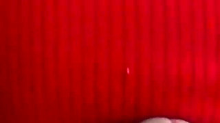 POV: I Lifted My Red Dress and Squeezed All the Milk Out of Her by Grinding My Ass Against Her Cock