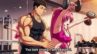 Gym trainer seduce a milf big natural tits and ass