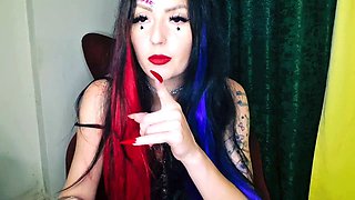 Masterclass in jerking off and cum eating by dominatrix Nika