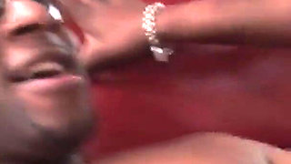 Group party with ebony Imani Rose and Simone Taylor with shaved pussies spread legs to enjoy pussies with multiple cocks