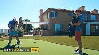 Brazzers - Luna Star slinks around with the golf coach & gets screwed in the ass under her husband's nose