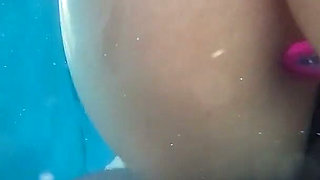 Underwater Pool Sex: Slimthick Ebony Gets Pounded by Massive BBC