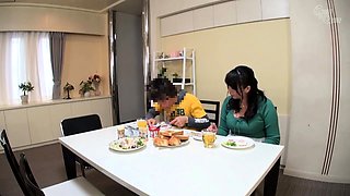 Voluptuous Japanese milfs teasing and pleasing young cocks