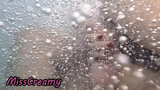 Public Pool Stepsister Dick Flash Risky Handjob Crowd Watching Cumshot 4K