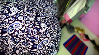 I told my stepson to get me out from where I was stuck under the table, but he fuck my big ass - stuck & rough anal fuck