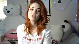Hot red head: Fansly, Masturbation  Solo Porn