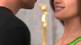 In Security: Hot Wife with Big Tits and Hubby with Big Cock Having Risky Marathon Sex in the Office While at Work - Episode 14