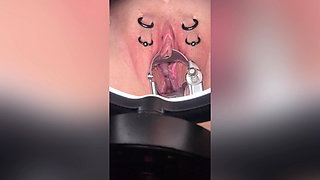 Sklavin S Plays with Her Cervix