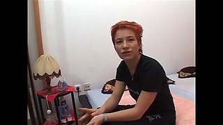 Horny Redhead Fingering Her Wet Pussy in Stockings
