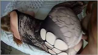 He Continues To Fuck This Cute Girl Sexy Lingerie After Cum On