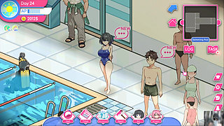 EP-4"LIFEGUARD HOLIC GAMEPLAY!NTR! HENTAI GAME! BF caught me and her gf fucking in his house.
