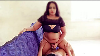 Desi Indian Big Boobs Stepmom Riding on Stepson