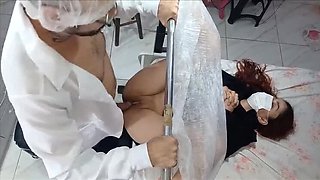 Ksalnovinhos Horny Gynecologist Fingers Fanny Squirting Patient Pussy