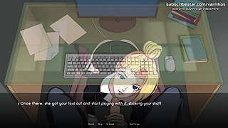 Naruto: Kunoichi Trainer - Hot Blonde Secretary Babe with a Big Perfect Ass and Anal Sex with Creampie at Office