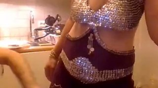The breasts are very beautiful in this dress. mp4
